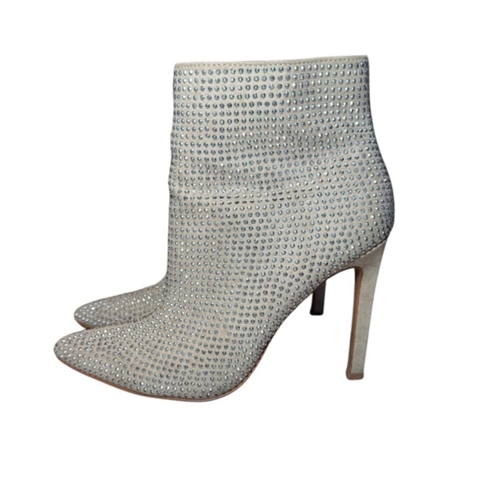 Aldo tan suede boots with rhinestones |‎ women’s size 8